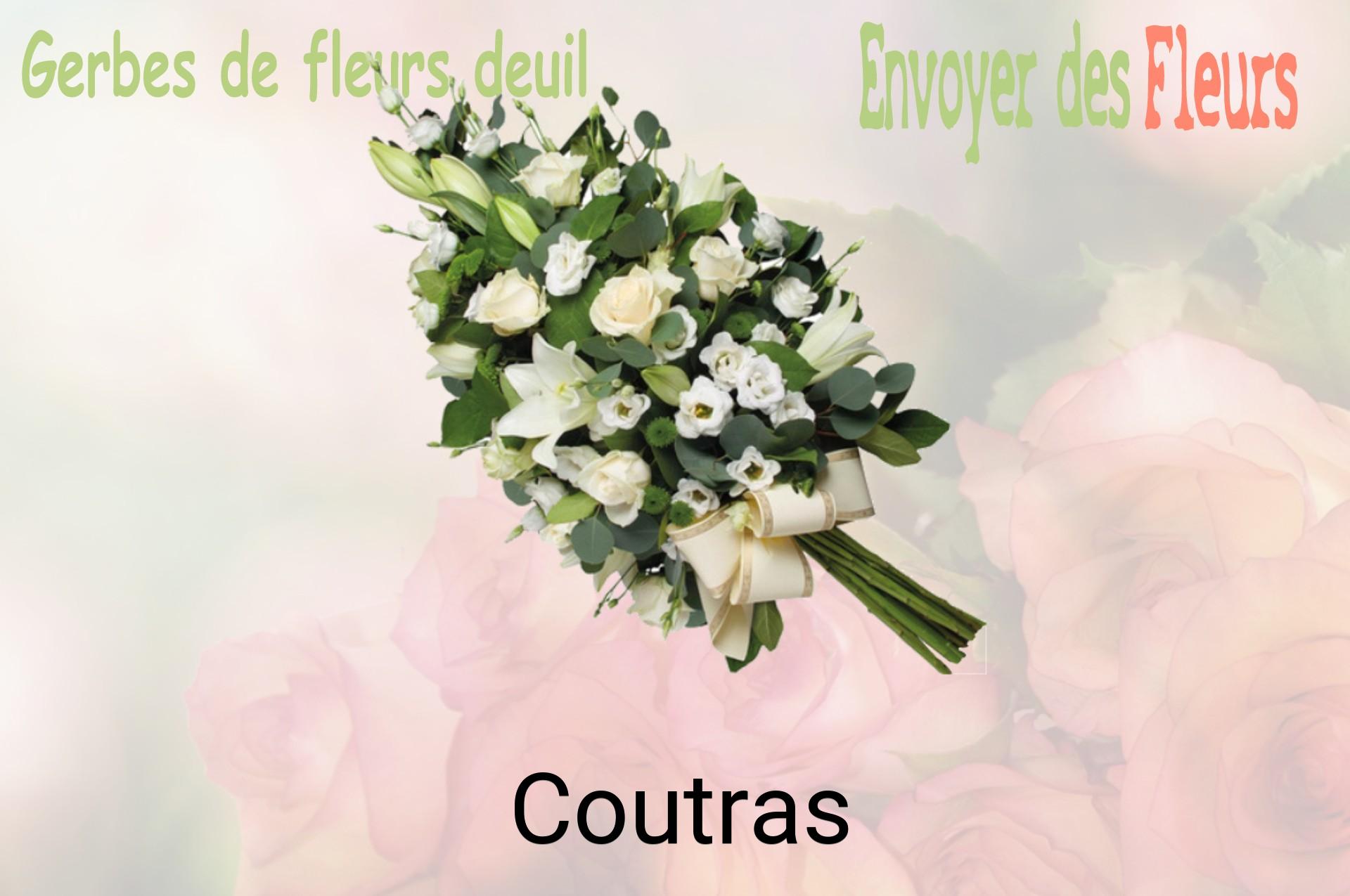 Gerbe de fleurs de deuil livrée à Coutras